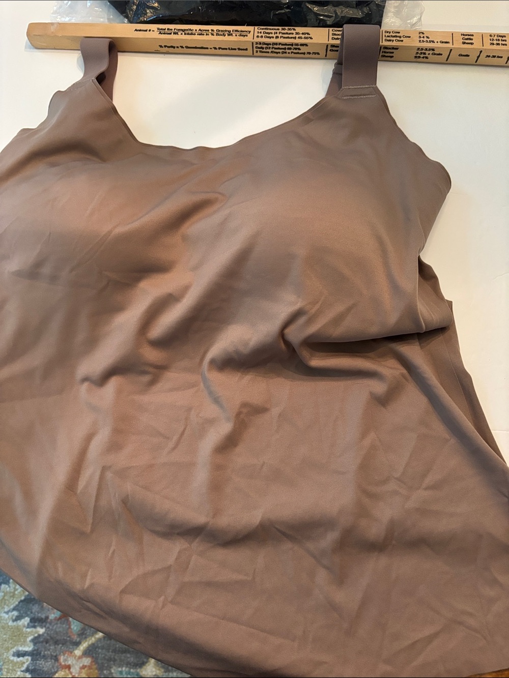 Soft Intentions size 4XL 185/110 bra tank in Taupe
